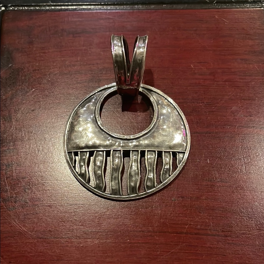 Silpada Sterling Silver Pendant with Textured Design
